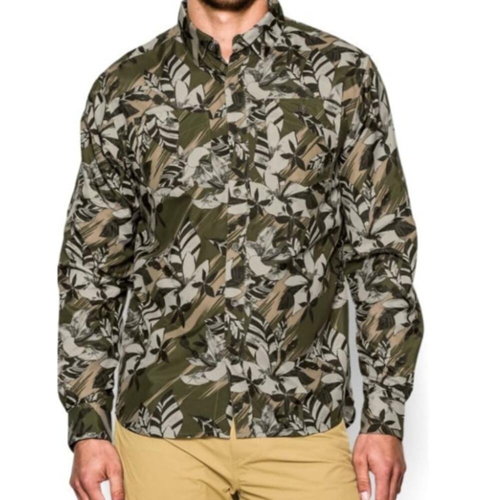 Under Armour Mens Chesapeake Shirt Size 2xl Heatgear Loose Fit Gorpcore Outdoor
